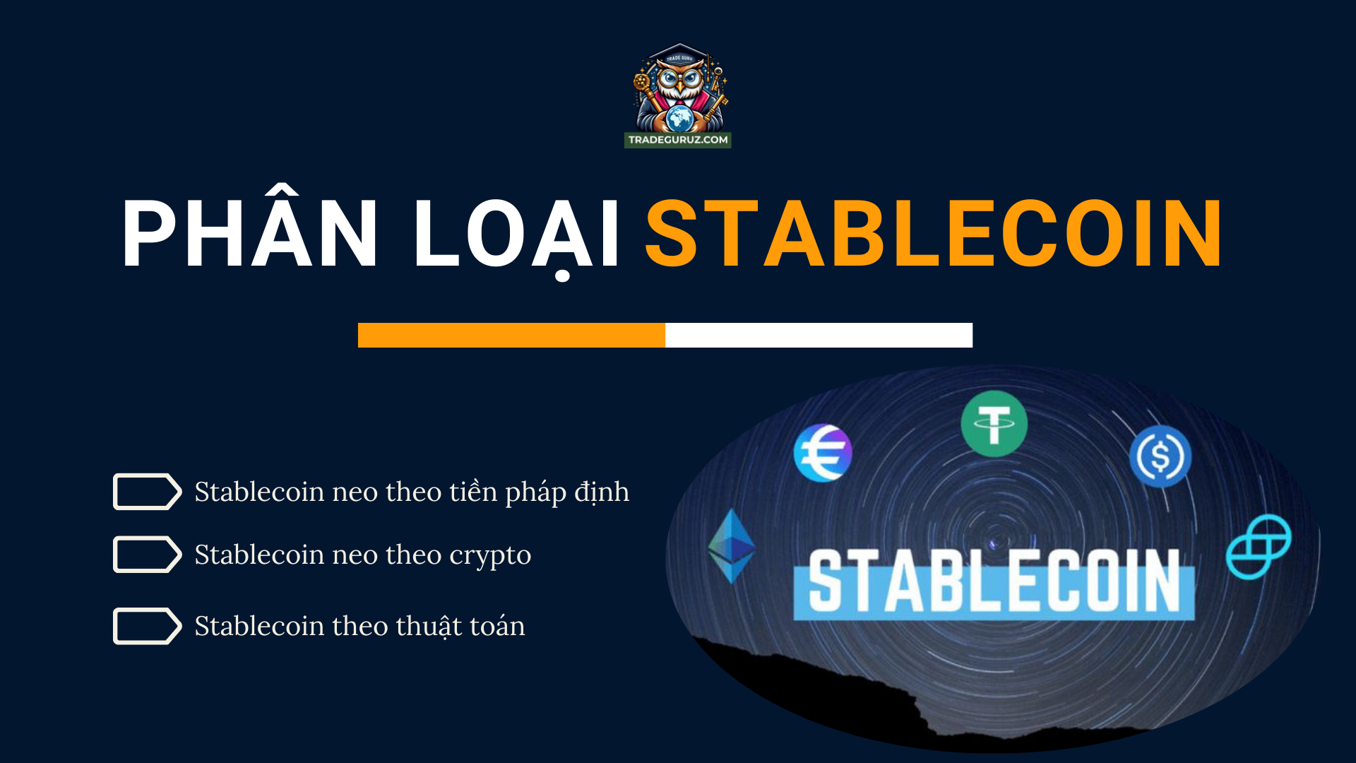 Phân loại stablecoin hiện nay